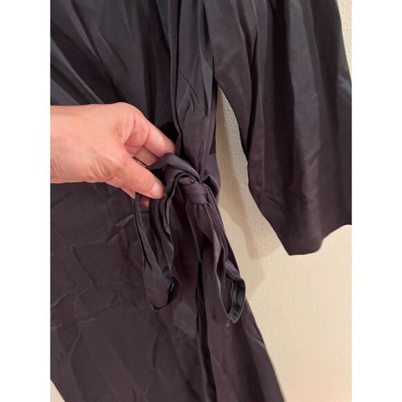 Pure Jill Womens Black Wrap Dress XS Classic Staple Minimalist Office Vixen - Picture 4 of 9